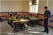 معلم فداکار به کلاس درس برگشت
