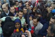 اولین تصاویر از مرضیه هاشمی پس از ورود به تهران