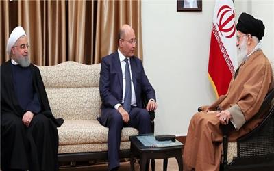 رئیس‌جمهور عراق با رهبر معظم انقلاب دیدار و گفتگو کرد