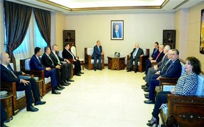 دیدار ولید معلم با هیاتی از پارلمان اردن
