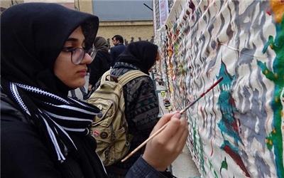 رویداد نقاشی روی پارچه در دانشگاه هنر برگزار شد