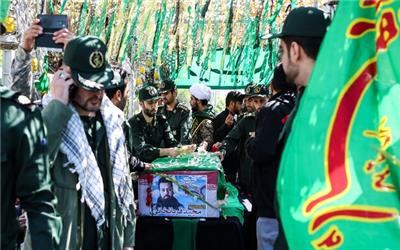 تشییع پیکر مطهر شهید مدافع حرم «مجید قربانخانی»