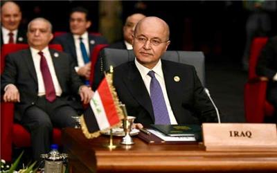 رئیس جمهور عراق خواستار پرهیز از تنش نظامی در منطقه شد
