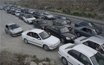 ترافیک نیمه سنگین از کرج به چالوس