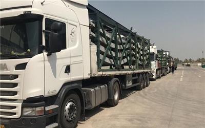 اولین کاروان قطعات گنبد حرم مطهر حسینی به نینوا رسید