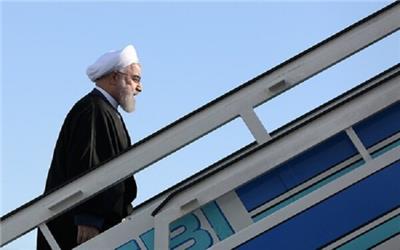 روحانی تهران را به مقصد باکو ترک کرد