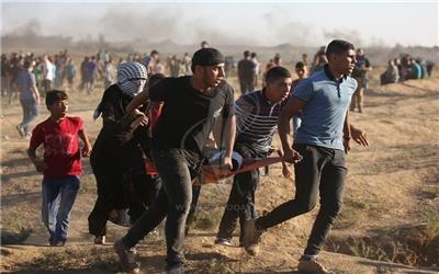 زخمی شدن 11 فلسطینی در راهپیمایی بازگشت؛ فراخوان برای چهل و چهارمین جمعه