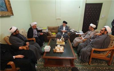 دیدار رییس و مدیران پژوهشکده بین‌المللی عروهالوثقی با آیت‌الله شهرستانی