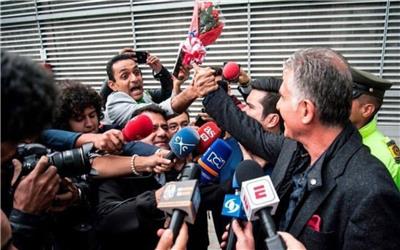 لحظه برخورد کی روش با هوادار ایرانی در کلمبیا + عکس